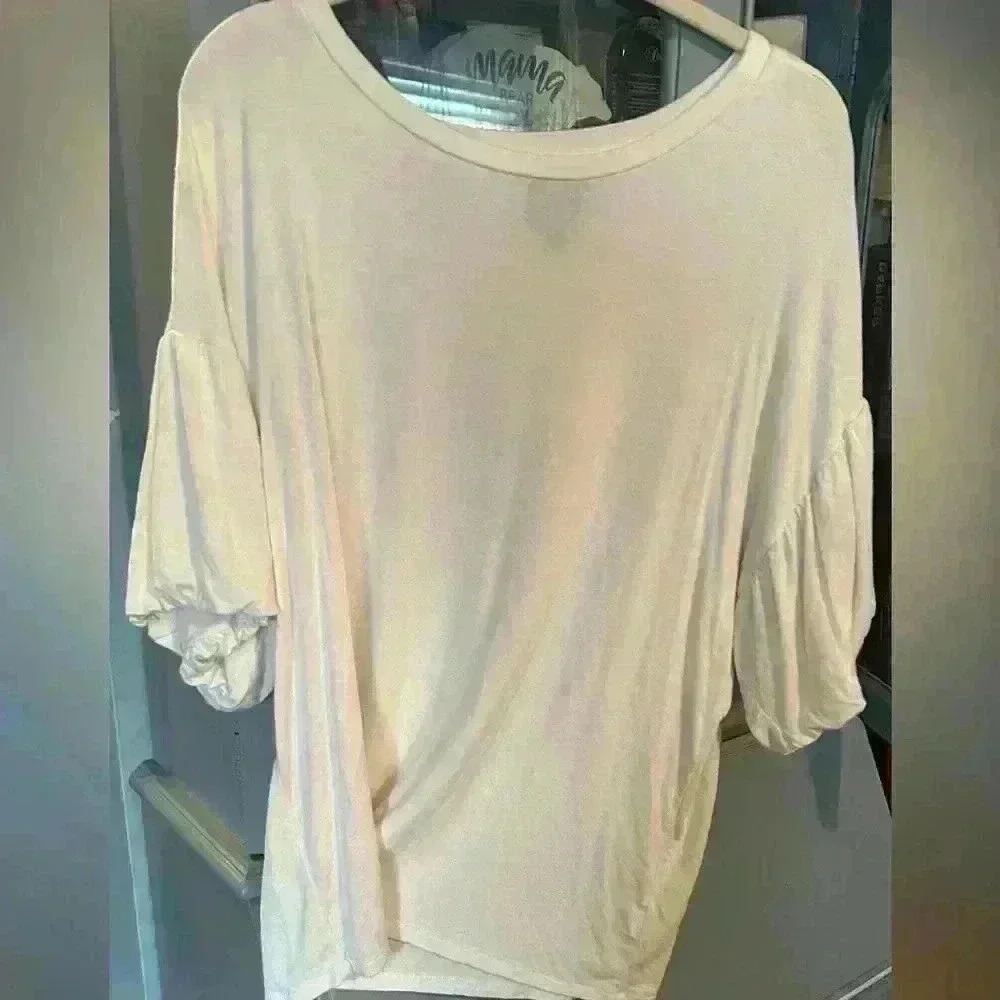 Bobeau puff sleeve blouse